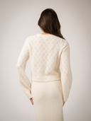 The Pointelle Sweater in Ivory