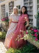 The Elle Maxi Dress | Red Love Stripe
