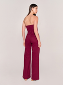 Bengala Flare Pants in Burgundy