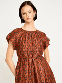 Vienna Maxi Dress in Amber Cattail