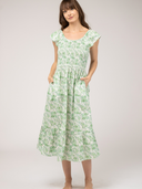 The Goldie Dress | Green Garden