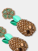 Pineapple Earrings in Gold