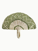 Frilly Hand Fan in Olive