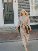 The Eloise Dress | Brown Mughal Block