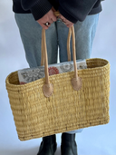 Tan Medium Long Handled Tote