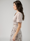 The Abby Top | Brown Stripe