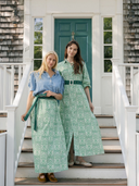 The Sullivan Skirt | Green Mughal Block