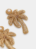 Palm Tree Earrings in Gold