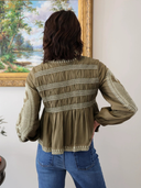 Suzanne Embroidered Jacket in Deep Olive