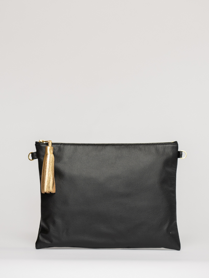 The Sconset Clutch + Crossbody Bag | Black