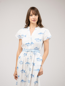 The Flutter Dress | White Fish