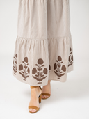 The Abby Skirt | Brown Stripe