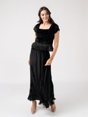 The Nan Top & Markey Skirt Set in Black Velvet