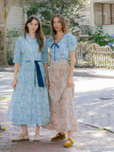 The Trellis Skirt | Brown Mughal Block