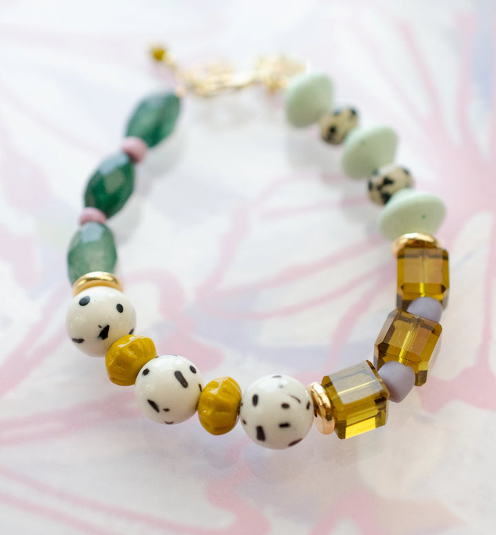 Nikki Bracelet in Green & Mint