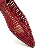 Simone Red Craft Flats