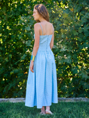 Drifter Dress in Blue Polka Dot
