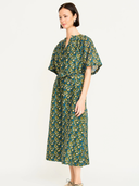 Somerset Dress in Verdant Cattail