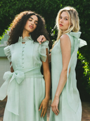 Tibi Dress in Mint Organza
