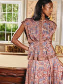 Arden Top in Lucent Lights Print