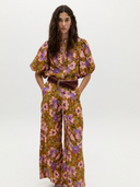 Culotte Linen Pants in Marly Print