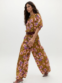 Culotte Linen Pants in Marly Print