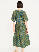 Somerset Dress in Verdant Cattail