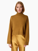 Catherine Cropped Sweater in Goldrush