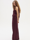 Vincent Linen Pants in Deep Merlot