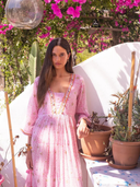 Violet Cotton Midi Dress