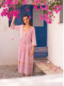 Violet Cotton Midi Dress