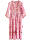 Violet Cotton Midi Dress