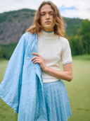 Juno Jacket in Blue Polka Dot