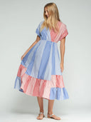 Two-toned Striped Dress