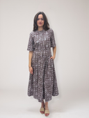 Sloan Dress in Brown Checkerboard