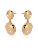 Polished Double Pebble Drop Earrings