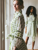 SUE SARTOR Flounce | Chartreuse/Sage Provence