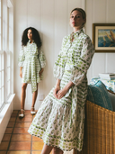 SUE SARTOR Flounce | Chartreuse/Sage Provence