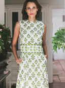 Tibi Dress | Chartreuse/Sage Provence