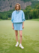 Juno Jacket in Blue Polka Dot