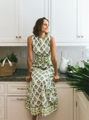 Tibi Dress | Chartreuse/Sage Provence