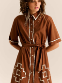 The Amaia Dress in Chocolate Brown