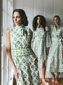 Tibi Dress | Chartreuse/Sage Provence
