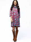 Arden Dress in Garnet Swirl