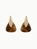 Solstice Earrings in Tiger's Eye