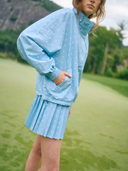 Juno Jacket in Blue Polka Dot