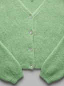 Cornelia Cropped Cardigan in Green Tea