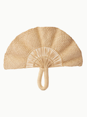 Frilly Hand Fan Light Natural