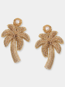 Palm Tree Earrings in Gold