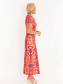 Malabar Dress in Kilim Maple